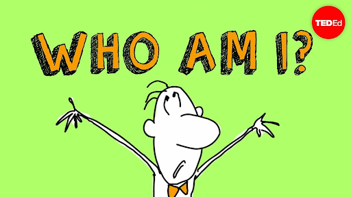 character wondering who am I?